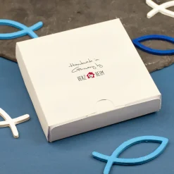 Gravierte Halskette mit Kreuz in Geschenkbox zu Kommunion, Konfirmation, Taufe