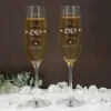 2 gravierte Leonardo Sektgläser zur Hochzeit mit Ringen
