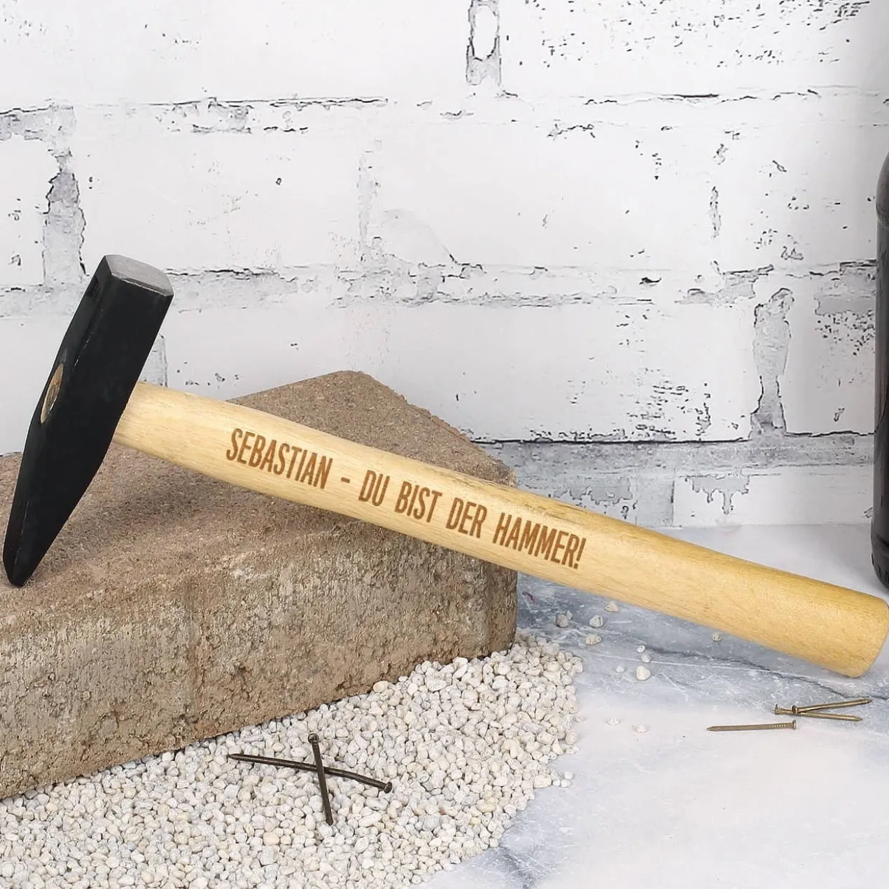 Gravierter Hammer mit Name - Du bist der Hammer