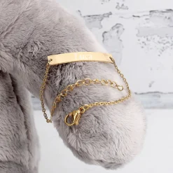 Graviertes Babyarmband in Gold oder Silber