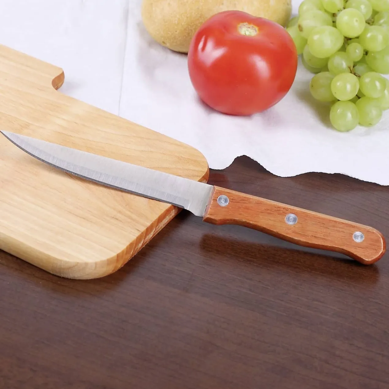 graviertes Schneidebrett mit Messer für super Papas