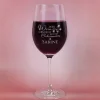 graviertes Weinglas WER WEIN GENIESST... mit Wunschname