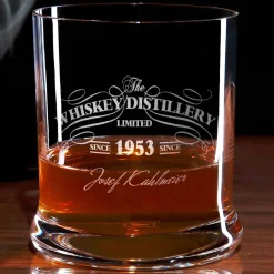 graviertes Whiskyglas Limited mit Name und Geburtsjahr