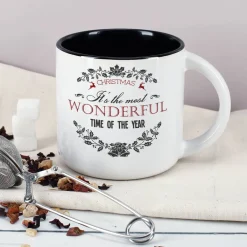 Große Christmas Tasse - It's the most wonderful time of the year - mit Name
