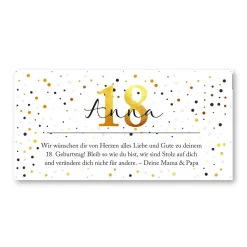 Großer Bauzaun Banner zum Geburtstag mit Name, Alter & Wunschtext personalisiert | Konfetti Design