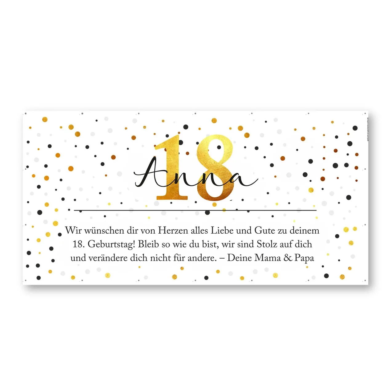 Großer Bauzaun Banner zum Geburtstag mit Name, Alter & Wunschtext personalisiert | Konfetti Design