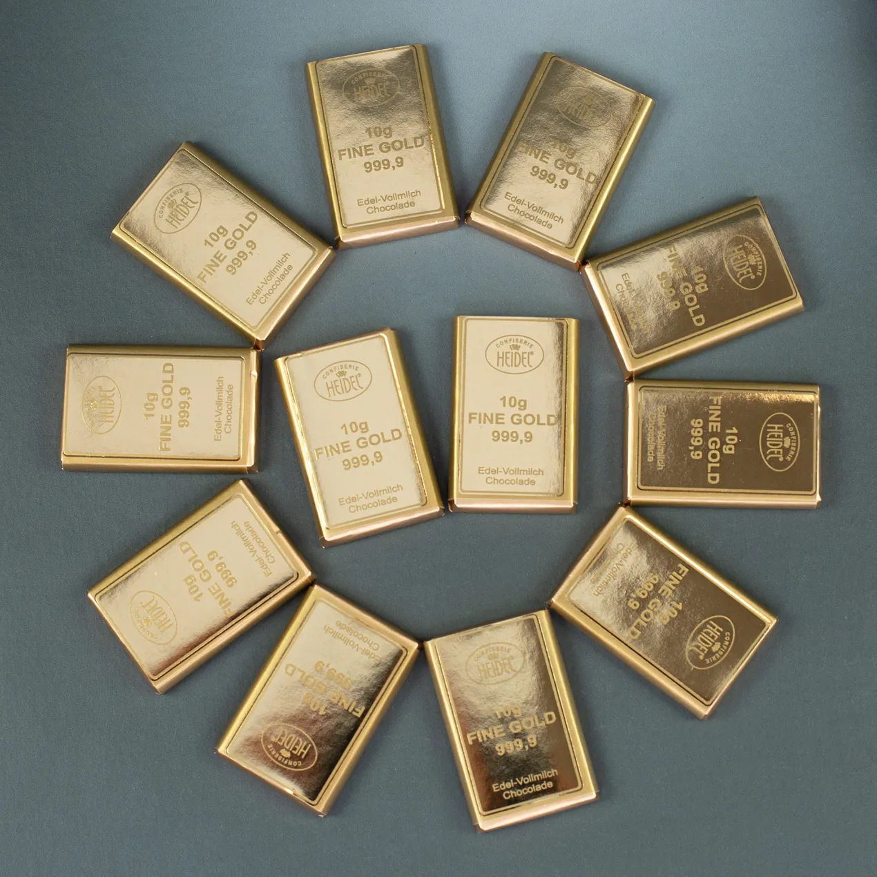 Großer Gold Koffer mit Schokolade | Geldgeschenk