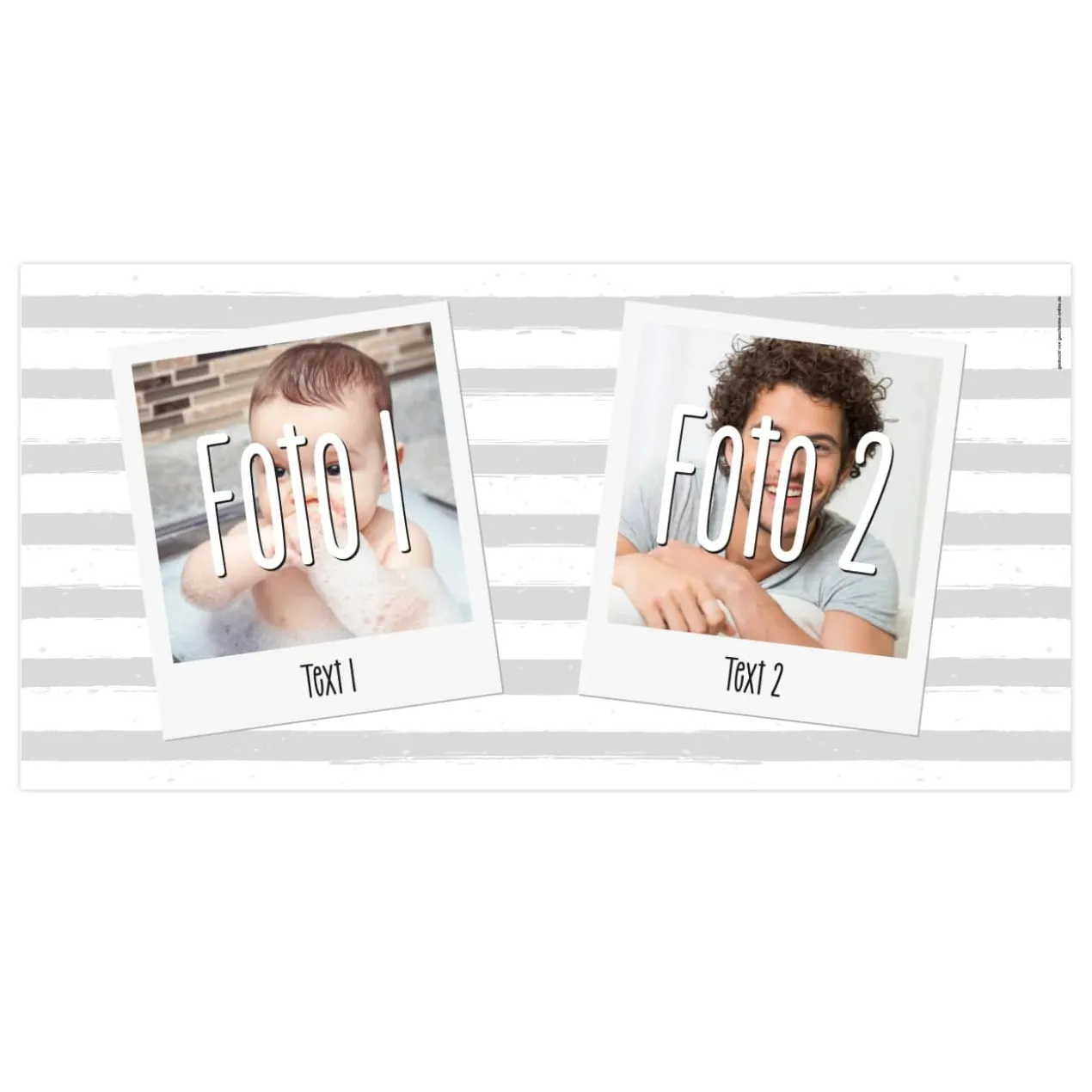 Großes Fotobanner - Polaroid - zum Geburtstag