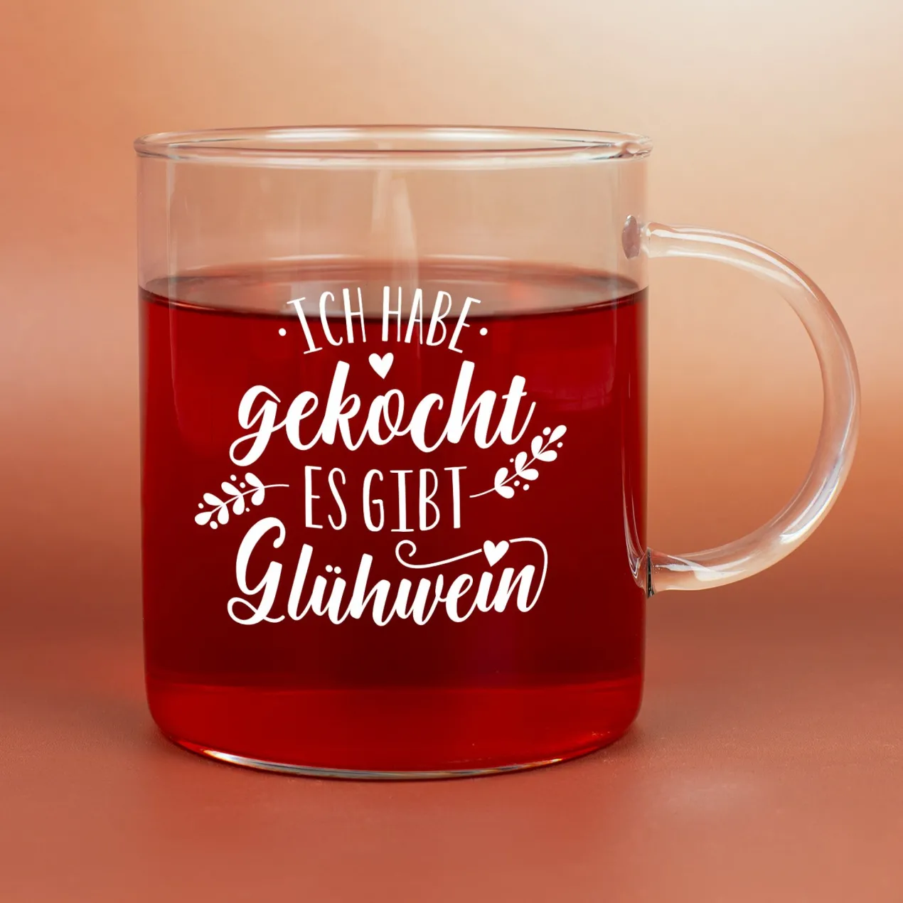 Großes Glühweinglas von Leonardo mit lustigem Spruch 'Ich habe gekocht' | Wichtelgeschenk
