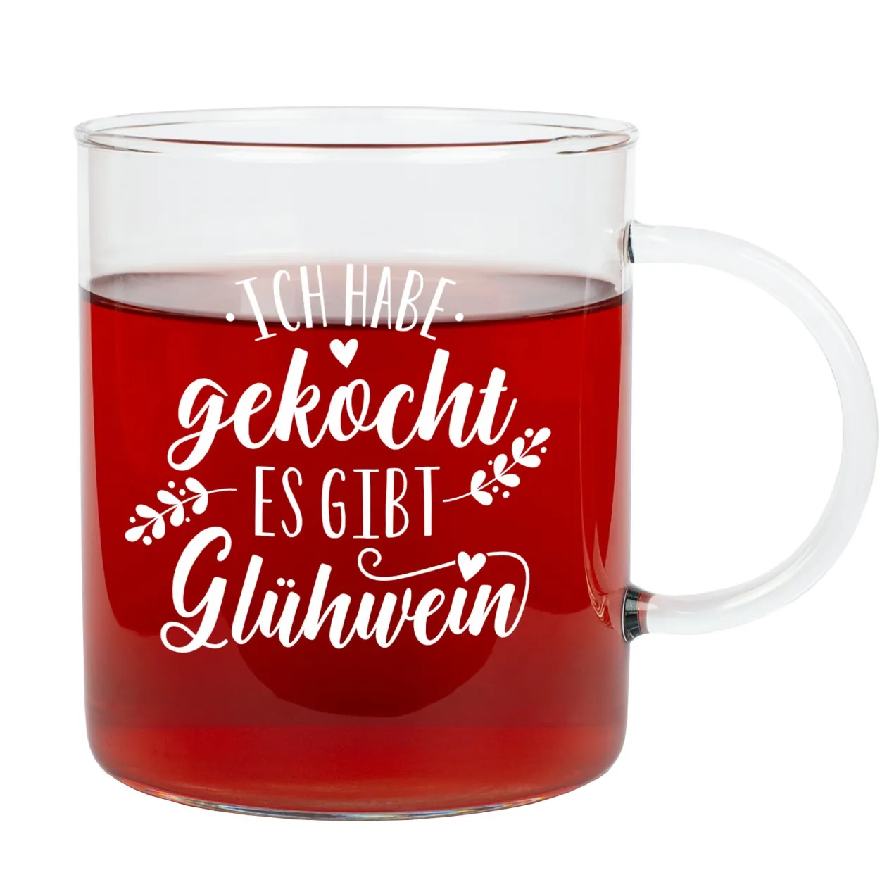 Großes Glühweinglas von Leonardo mit lustigem Spruch 'Ich habe gekocht' | Wichtelgeschenk
