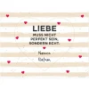 Großes Herzbanner zum Ausschneiden - Liebe muss echt sein