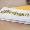 Grußkarte zur Hochzeit mit goldenem 3D Schriftzug