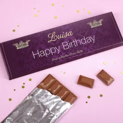 300g Schokolade -Happy Birthday- mit persönlichem Text