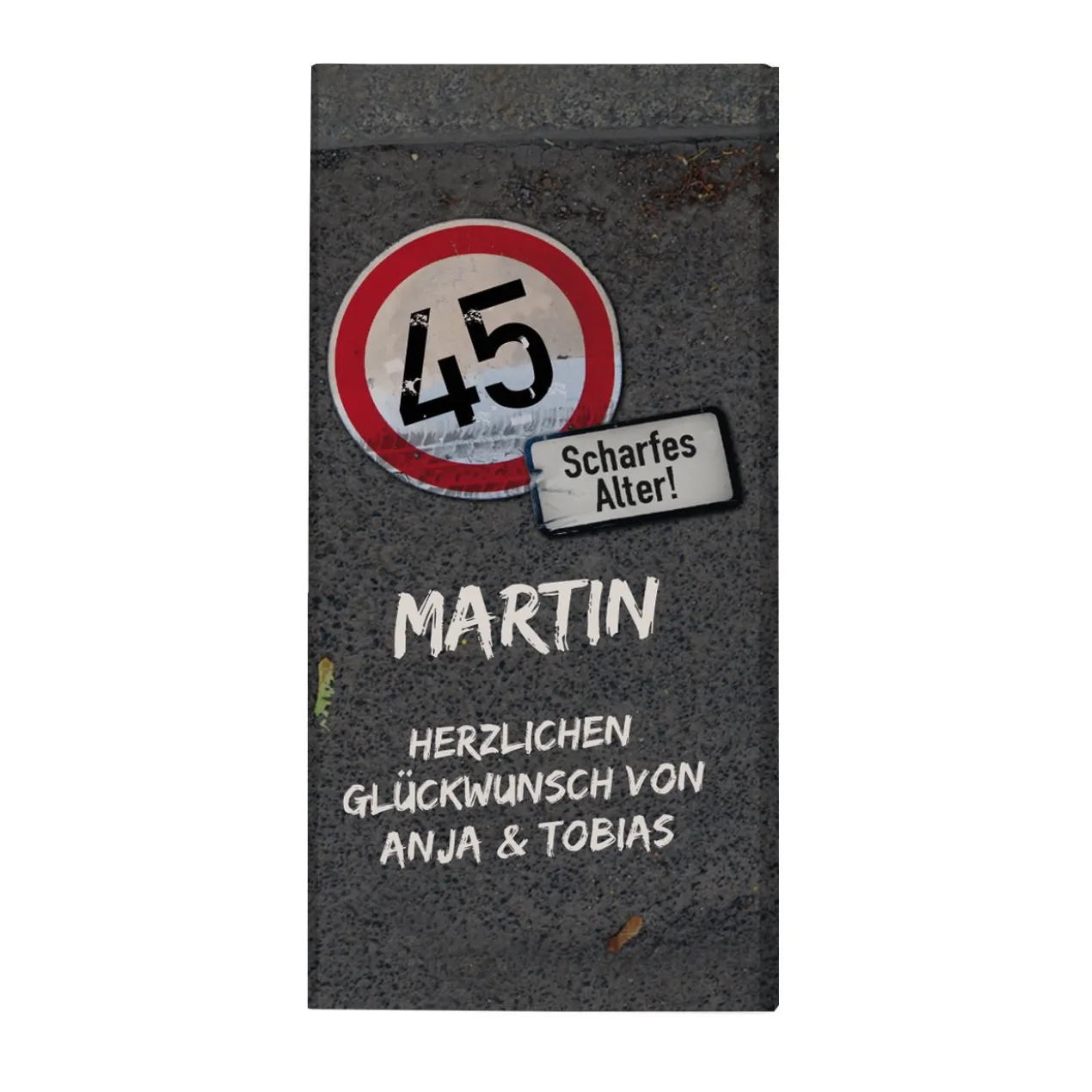 100g Schokolade zum Geburtstag -Achtung Alter!-