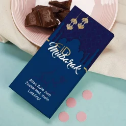100 g Schokolade zum Zuckerfest mit Wunschtext