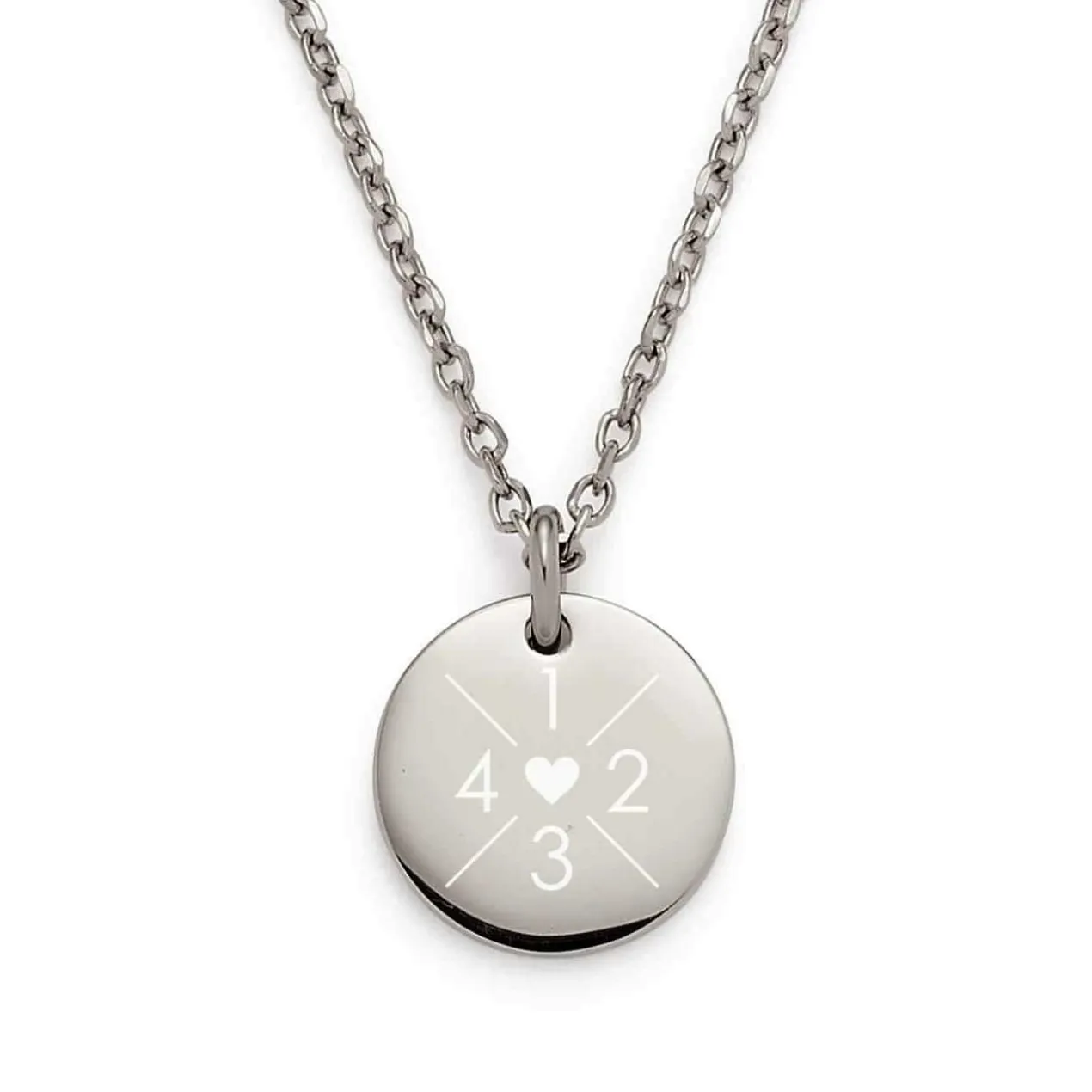 Halskette mit Initialen & Herz - Familienkette - wahlweise in Gold & Silber