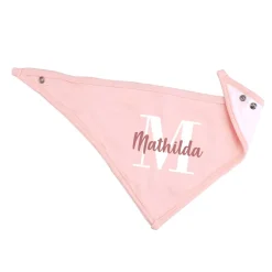 Halstuch für Babys mit Initiale und Namensaufdruck