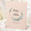 Handgefertigte Erinnerungsbox zur Hochzeit | Personalisierte Fotobox in Buch Form mit Eukalyptus Kranz