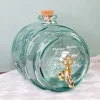 Handgefertigtes Whisky Fass aus recyceltem Glas mit Name & Jahr personalisiert | Geschenk für Männer