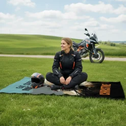 Handtuch für Biker personalisiert mit Wunschtext und Name in 3 Größen | Geschenk für Motorradfahrer
