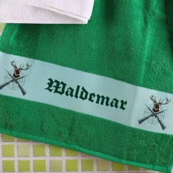 Handtuch für Jäger mit Wunschname