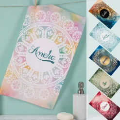Handtuch mit Mandala-Motiv in verschiedenen Farben und Mustern - perfekt für Ramadan