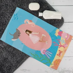 Handtuch mit Unterwasserwelt und Foto in 3 Größen