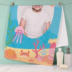Handtuch mit Unterwasserwelt und Foto in 3 Größen