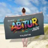 Handtuch zum Abitur personalisiert mit eigenem Text | Graffiti-Motiv