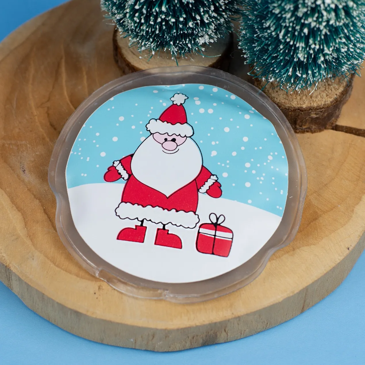 Handwärmer mit Weihnachtsmotiven | Rund