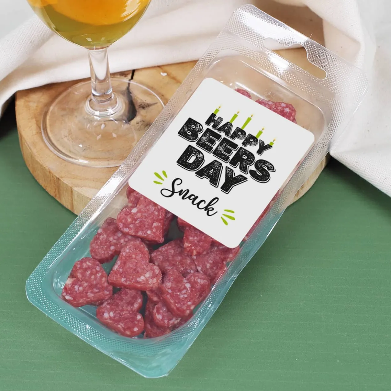 Happy Beersday - Geschenkset zum Geburtstag mit Bier, Glas und Snack