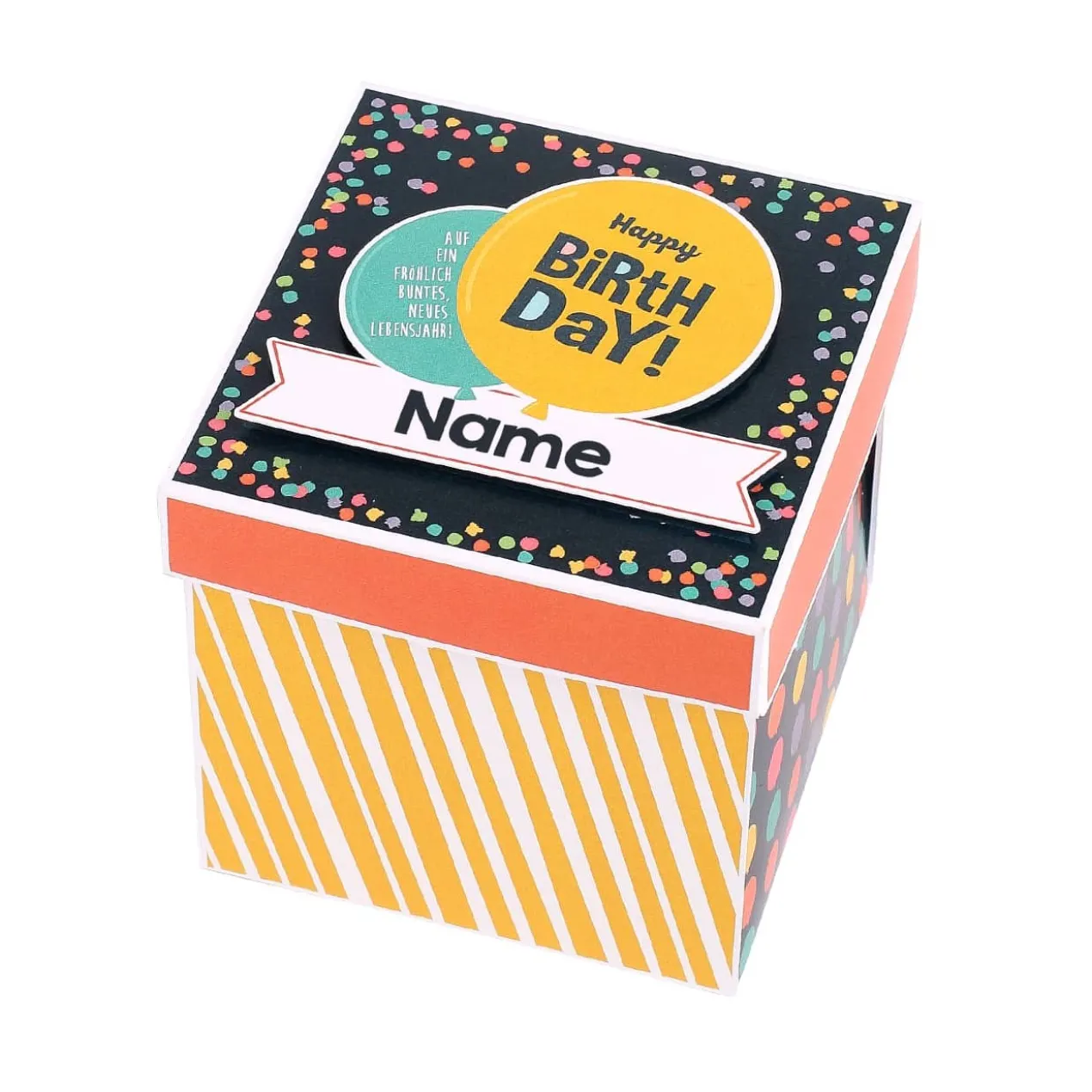 Happy Birthday - Überraschungsbox zum Geburtstag Explosionsbox