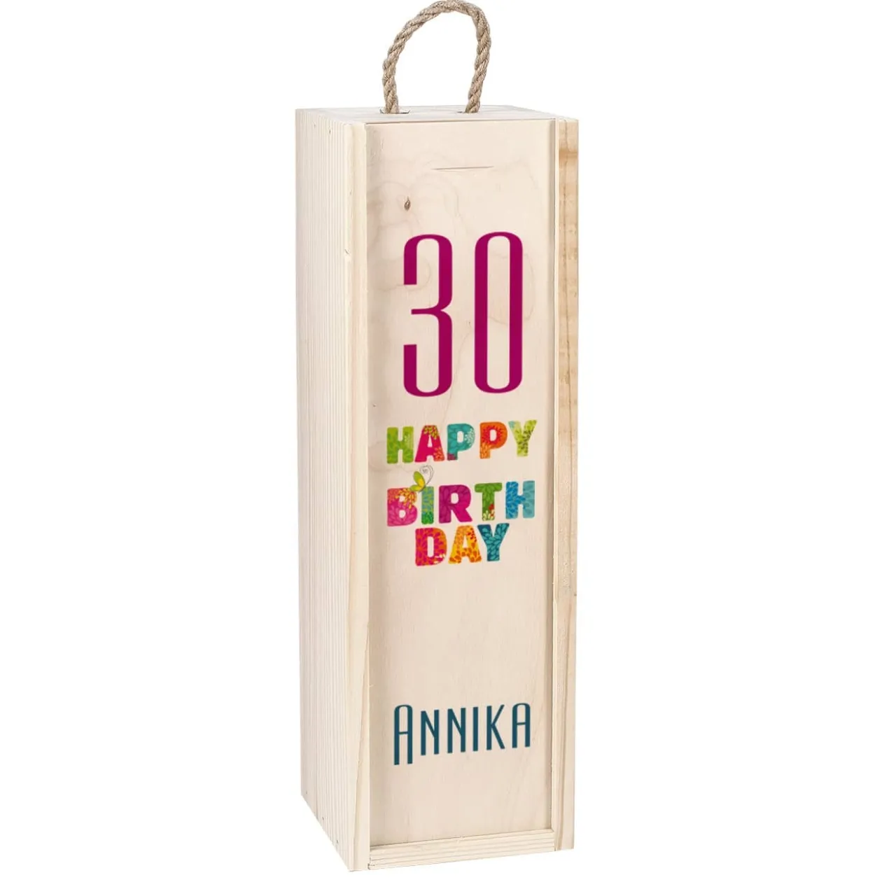 Happy Birthday - Flaschenverpackung zum Geburtstag