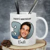 Happy Birthday - Fototasse zum 30. Geburtstag mit Name