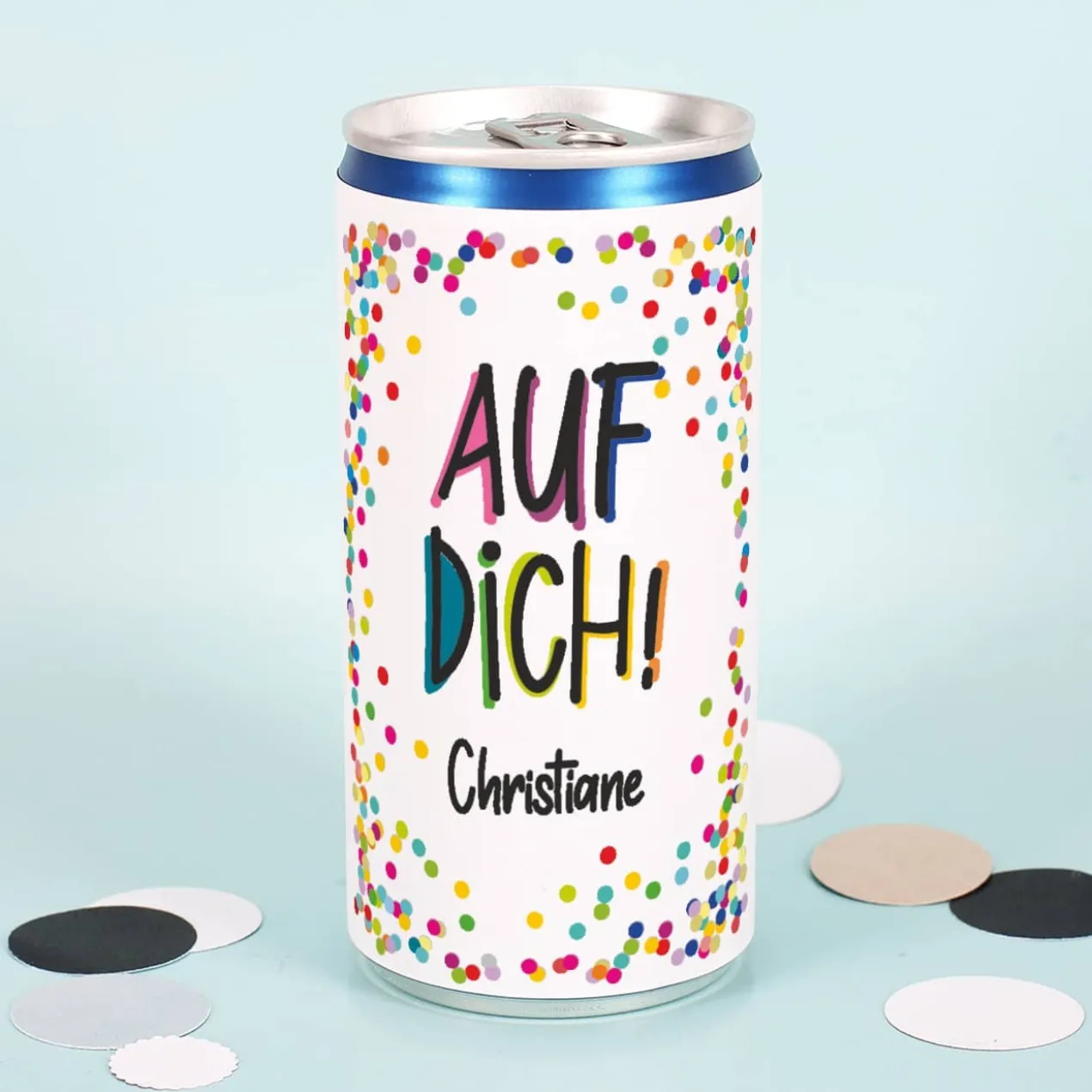 Happy Birthday Geschenkset aus Secco, Glas, Schokolade und Folienballon