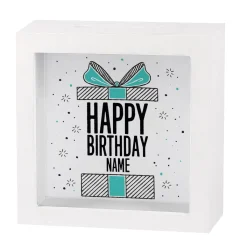 Happy Birthday kleine Bilderrahmen Spardose
