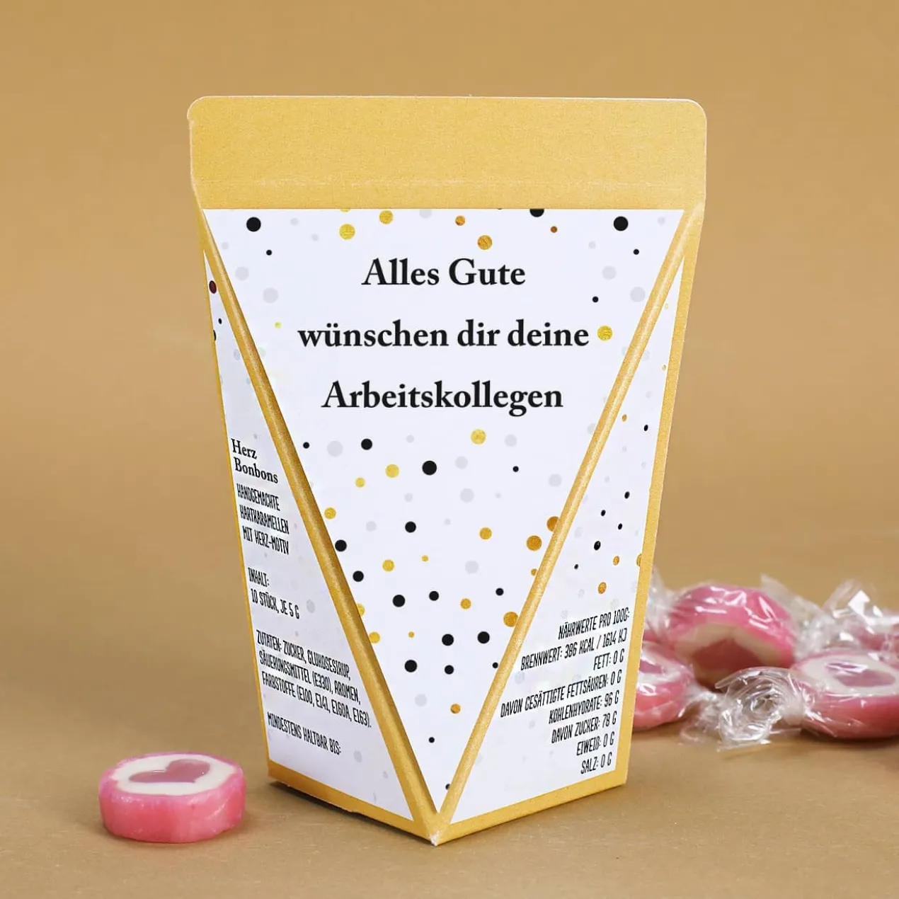 Happy Birthday - kleine Geschenktüte zum Geburtstag - mit Schokolade oder Bonbons oder unbefüllt