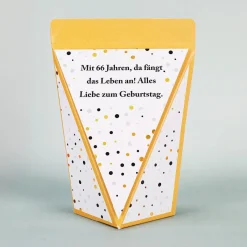 Happy Birthday - kleine Geschenktüte zum Geburtstag - mit Schokolade oder Bonbons oder unbefüllt