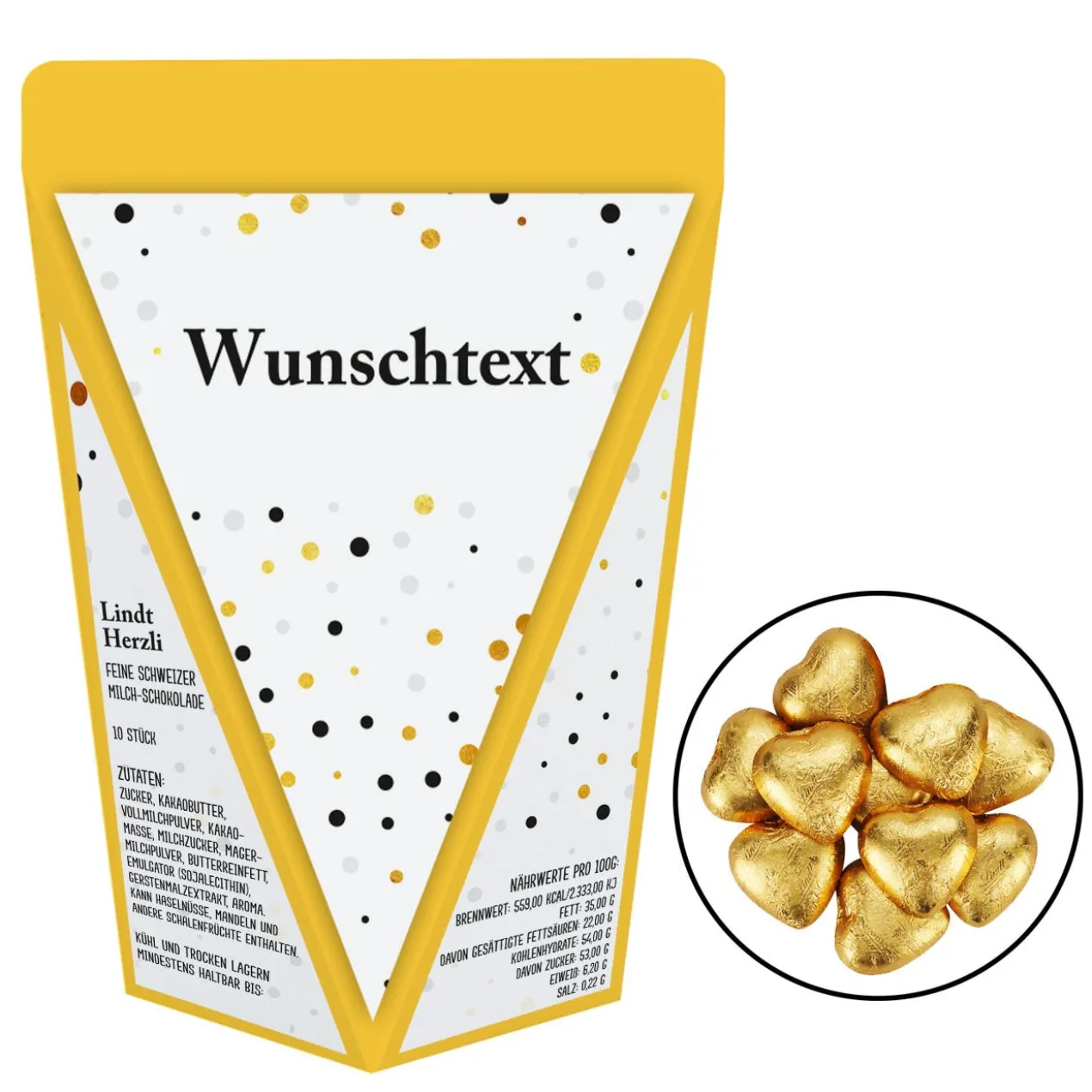 Happy Birthday - kleine Geschenktüte zum Geburtstag - mit Schokolade oder Bonbons oder unbefüllt