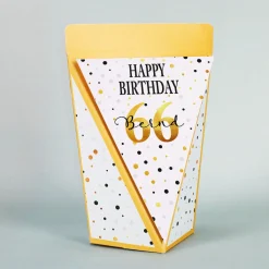 Happy Birthday - kleine Geschenktüte zum Geburtstag - mit Schokolade oder Bonbons oder unbefüllt