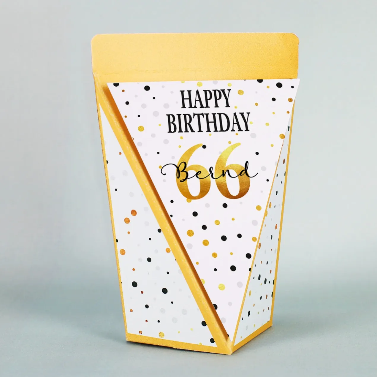 Happy Birthday - kleine Geschenktüte zum Geburtstag - mit Schokolade oder Bonbons oder unbefüllt