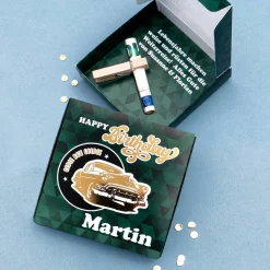 Happy Birthday - Oldie but Goldie - Geldgeschenkbox mit Goldprägung