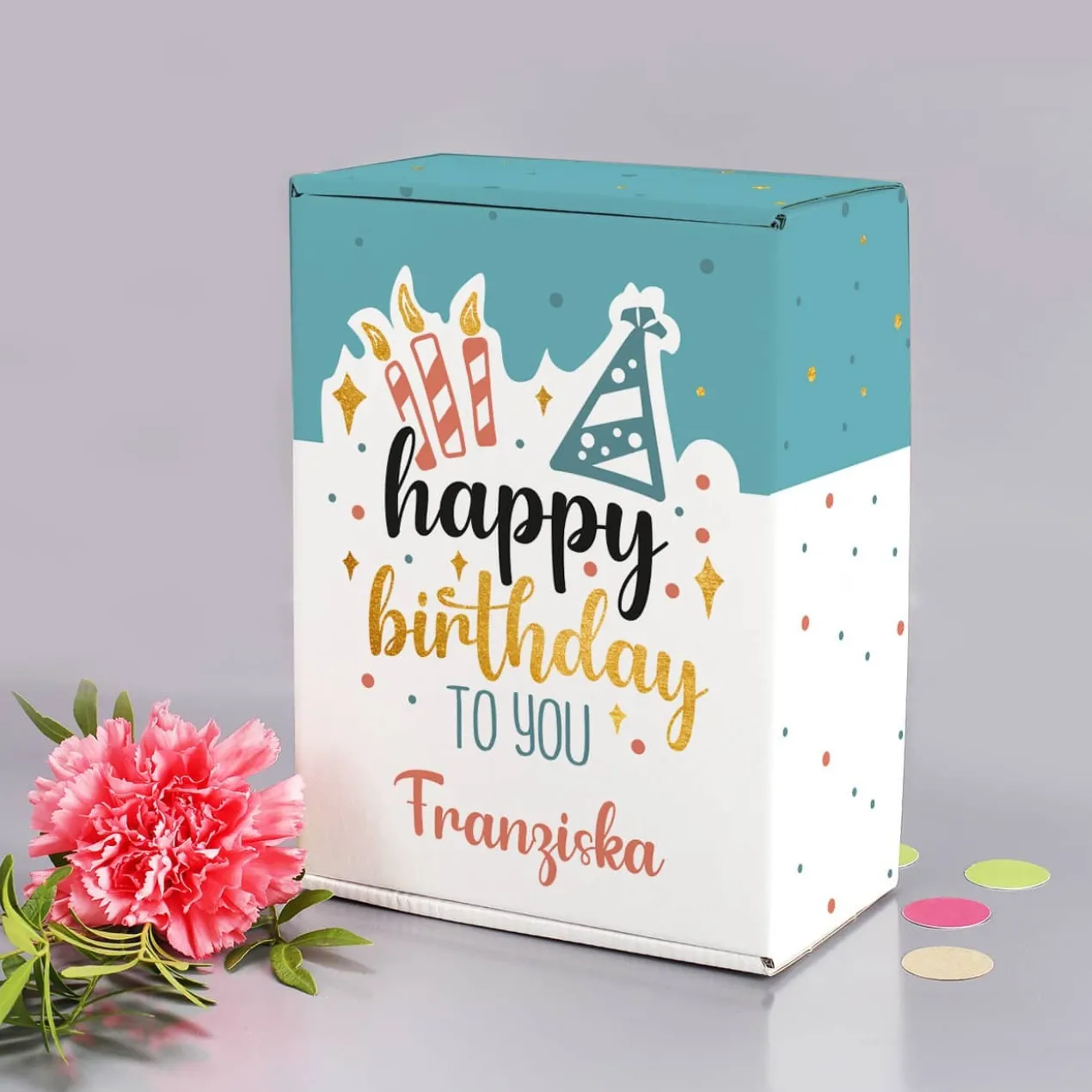 Happy Birthday to you - Geschenkverpackung in fünf Größen