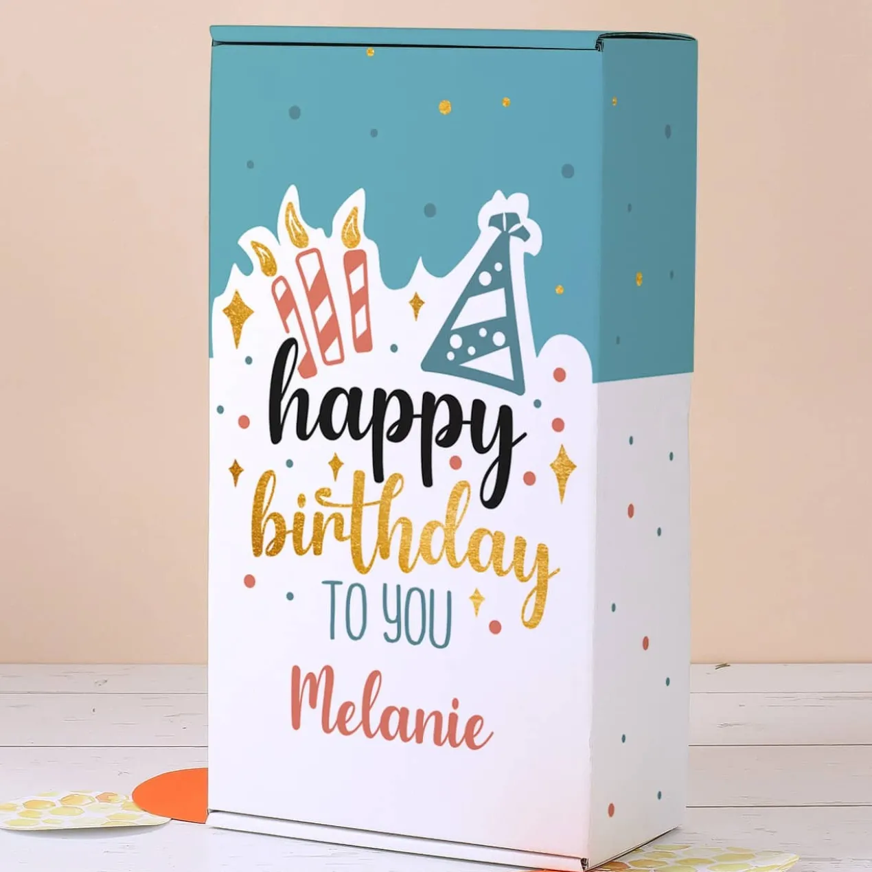 Happy Birthday to you - Geschenkverpackung in fünf Größen