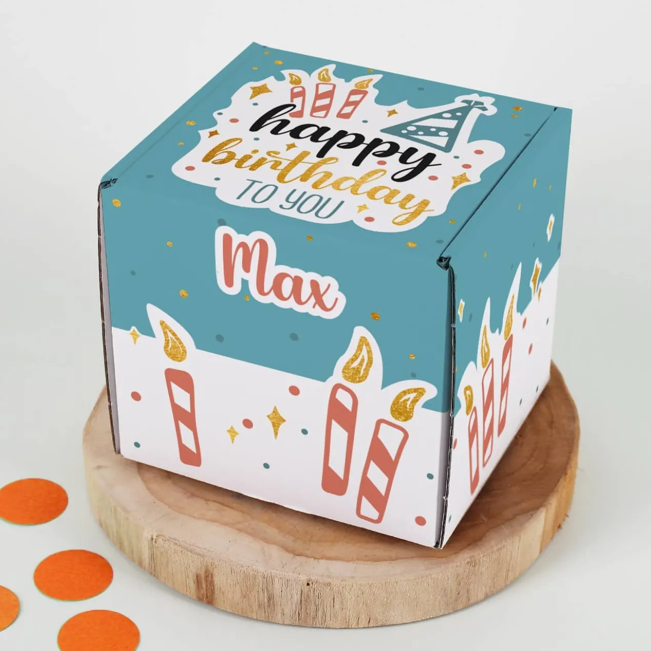 Happy Birthday to you - Geschenkverpackung in fünf Größen