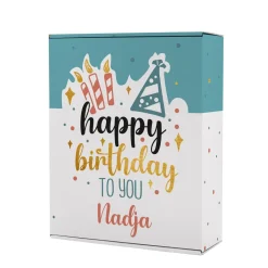 Happy Birthday to you - Geschenkverpackung in fünf Größen