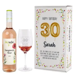 Happy Birthday 30 - Wein Geschenkset zum 30. Geburtstag | Biorebe Genuss in 3 Sorten
