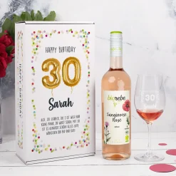 Happy Birthday 30 - Wein Geschenkset zum 30. Geburtstag | Biorebe Genuss in 3 Sorten
