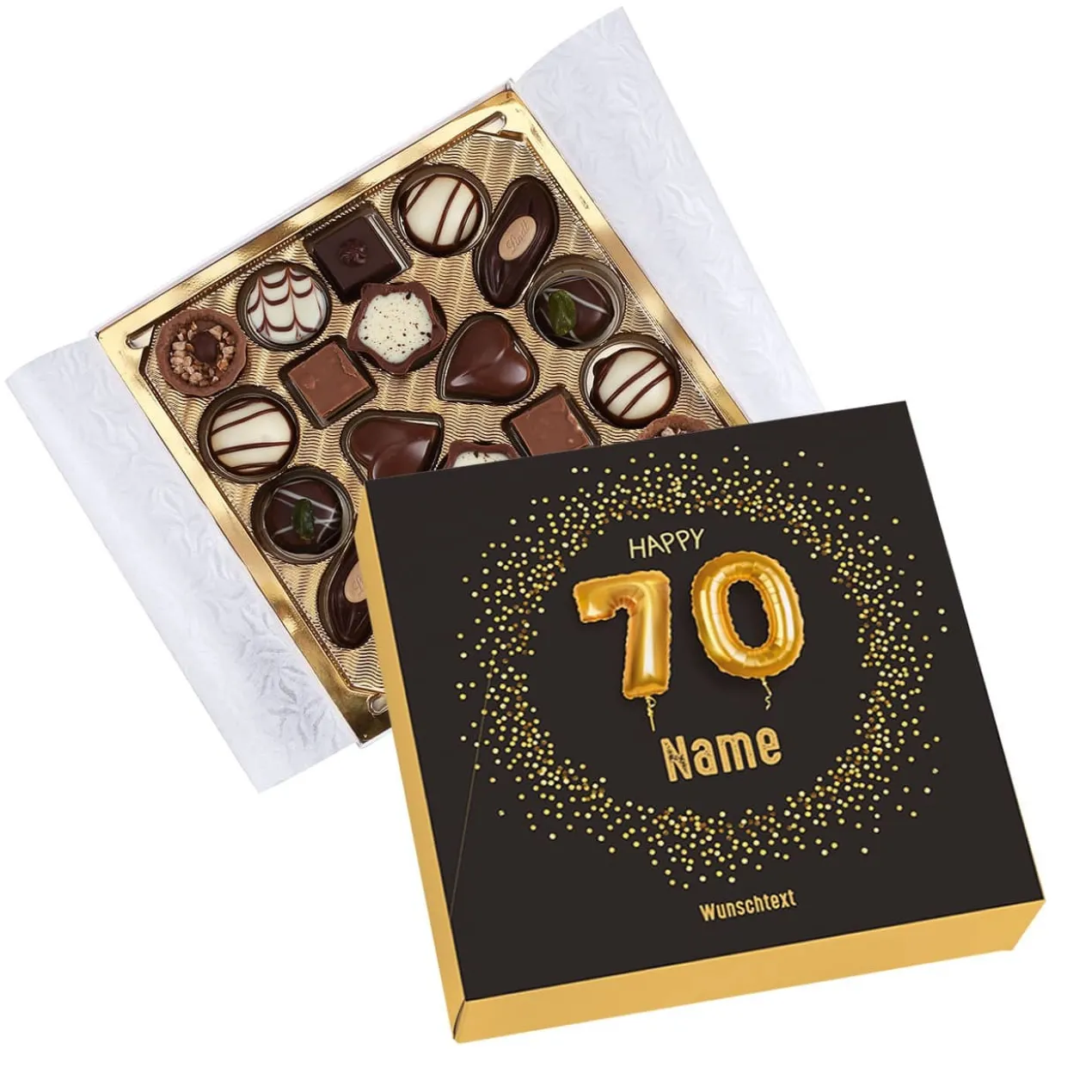 Happy 70 - Lindt Pralinen zum Geburtstag, 100g