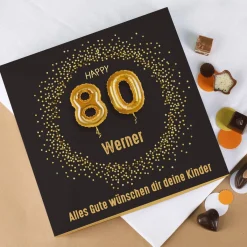 Happy 80 - Lindt Pralinen zum 80. Geburtstag, 155g alkoholfrei